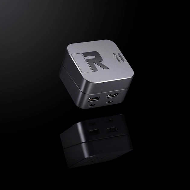 Hub USB JOYROOM S-H121 USB-C - USB-A 3.0 / RJ45 / HDMI / USB-C / Thunderbolt Grey (6941237148438) - obraz 6