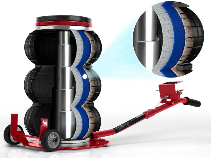 Podnośnik samochodowy Humberg 538201 HM-382 pneumatyczny 3.5 t (5903890629847) - obraz 6