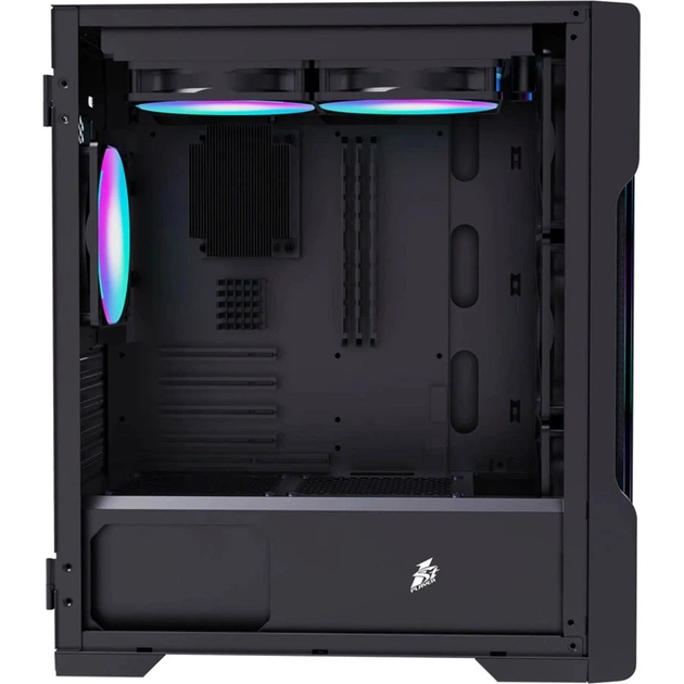 Корпус 1stPlayer T3-BK-4F1 Black [134427] - изображение 2