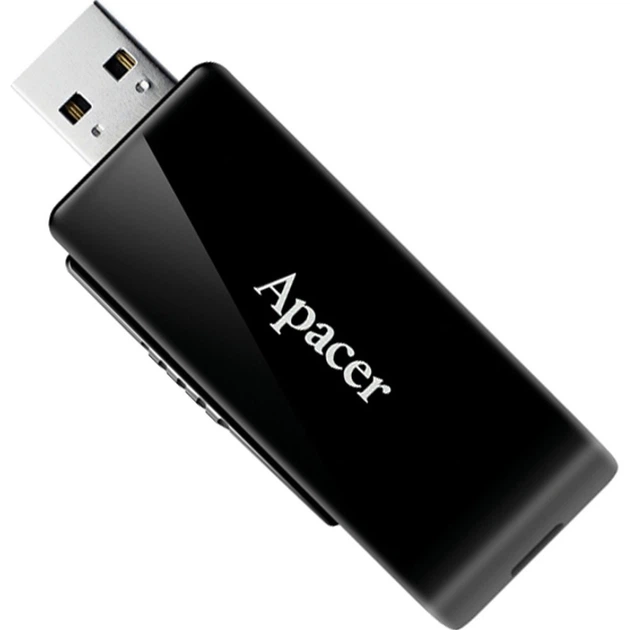USB флеш-накопитель Apacer USB AH350 128GB USB 3.2 Black (AP128GAH350B-1) [136940] - изображение 3
