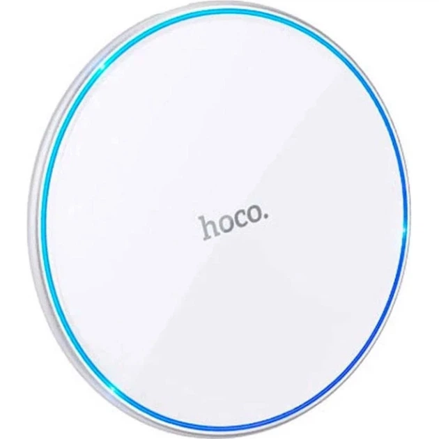 Бездротовий зарядний пристрій Hoco Easy Wireless Charger CW6 Pro White [103862] - зображення 2