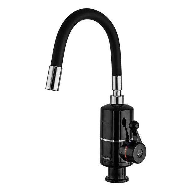 Проточный водонагреватель Zerix ELW06-EF Black (с индик. темп.) с силиконовым изливом (ZX5033) - Фото 1 Проточный водонагреватель Zerix ELW06-EF Black (с индик. темп.) с силиконовым изливом (ZX5033) - изображение 1