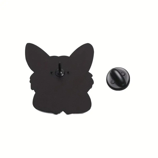Брошь-значок BROCHE бижутерия Животные Улыбчивый Корги оранжевая BRGV115059 - изображение 7