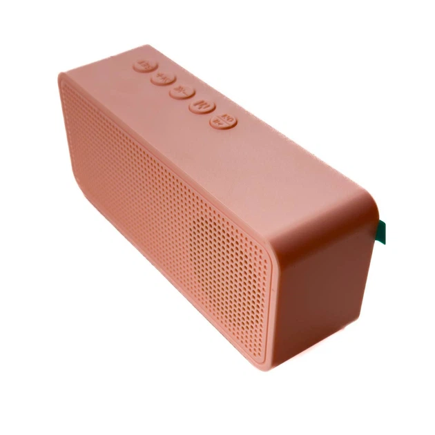 Колонка портативная с часами Kimiso K-12 Bluetooth розовый - изображение 3