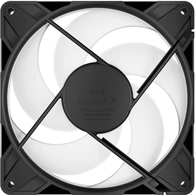 Вентилятор Arctic P14 Pro Reverse ARGB Black (ACFAN00323A) - зображення 3