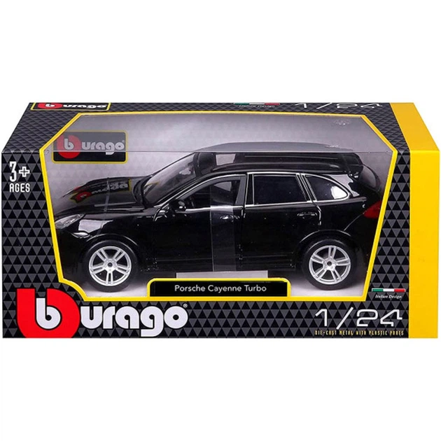 Автомодель Bburago Porsche Cayenne Turbo 1:24 Black (18-21056) [119121] - изображение 5