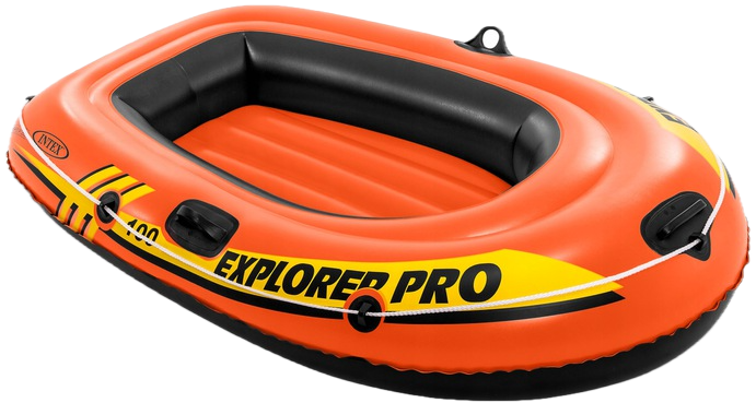 Ponton dmuchany Intex 58355 Explorer Pro 100 160 x 94 x 29 cm 3 w 1 Pomaranczowy (5903890608989) - obraz 3