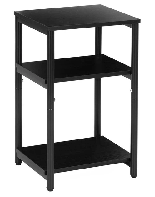 Приліжкова тумба SPRINGOS HF0063 35 x 31 x 59 см Чорна (5908455306928) - зображення 2