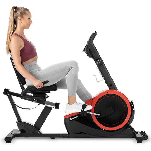 Велотренажер горизонтальный Hop-Sport HS-060L Pulse до 130 кг красный - Фото 13 Велотренажер горизонтальный Hop-Sport HS-060L Pulse до 130 кг красный - изображение 13