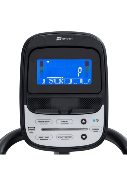 Орбитрек переднеприводный Hop-Sport HS-250CF Jucon Black-Blue Складной + Мат - изображение 5