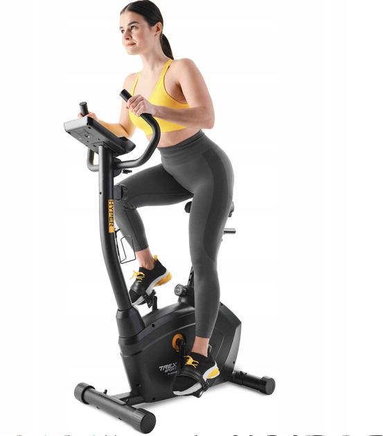 Велотренажер магнітний Trex Sport TX-550MB HYPER до 120 кг маховик 7 кг чорний - зображення 4