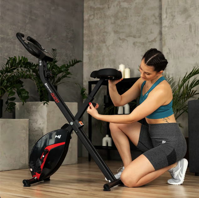 Велотренажер Hop-Sport HS-3020X Quest X-Bike черно-красный. Магнитный, 8 уровней, складной, для дома - Фото 8 Велотренажер Hop-Sport HS-3020X Quest X-Bike черно-красный. Магнитный, 8 уровней, складной, для дома - изображение 8