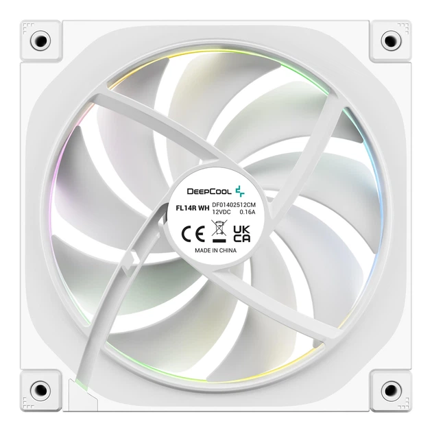 Zestaw wentylatorów Deepcool FL14 ARGB Revers 3 Pack White (R-FL14R-WHAPN3-G) - obraz 4
