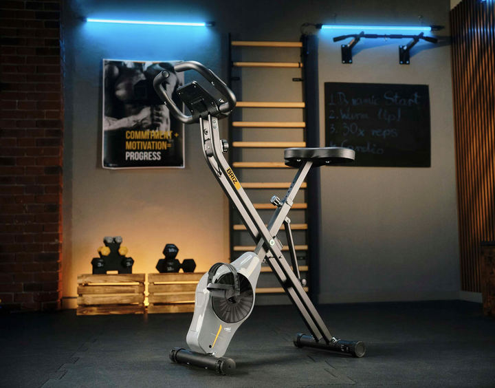 Велотренажер Trex Sport TX-340XB BRIZ серый. Магнитный, 8 уровней, складной, до 100 кг, для дома, фитнеса, реабилитации - изображение 8