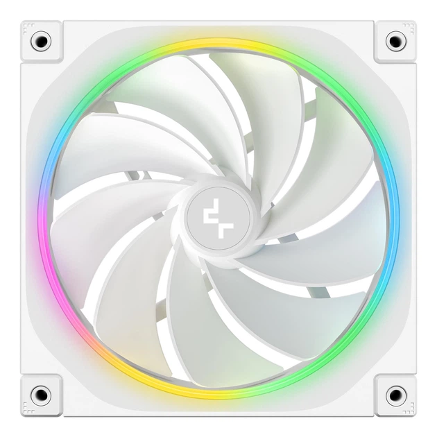 Zestaw wentylatorów Deepcool FL14 ARGB 3 Pack White (R-FL14-WHAPN3-G) - obraz 3