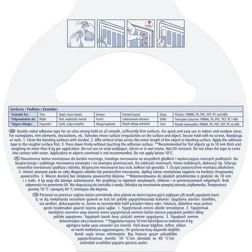 Dwustronna taśma montażowa TESA Powerbond 5 m x 19 mm do płytek (4042448353702) - obraz 2