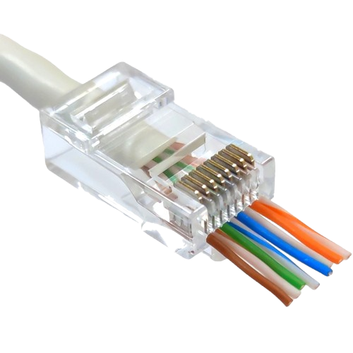 Конектор екранований Kingda UTP RJ45 Cat 6 упаковка 100 шт Білий - Фото 1 Конектор екранований Kingda UTP RJ45 Cat 6 упаковка 100 шт Білий - зображення 1
