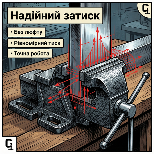Станочные прессы Holzmann M-120 120мм для металла фрезера машинные прессы сверлильные чугунные винтовые - изображение 6