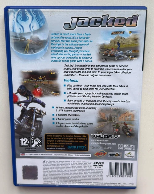Диск для PlayStation 2 - Jacked, английская версия, Б/У - Фото 3 Диск для PlayStation 2 - Jacked, английская версия, Б/У - изображение 3