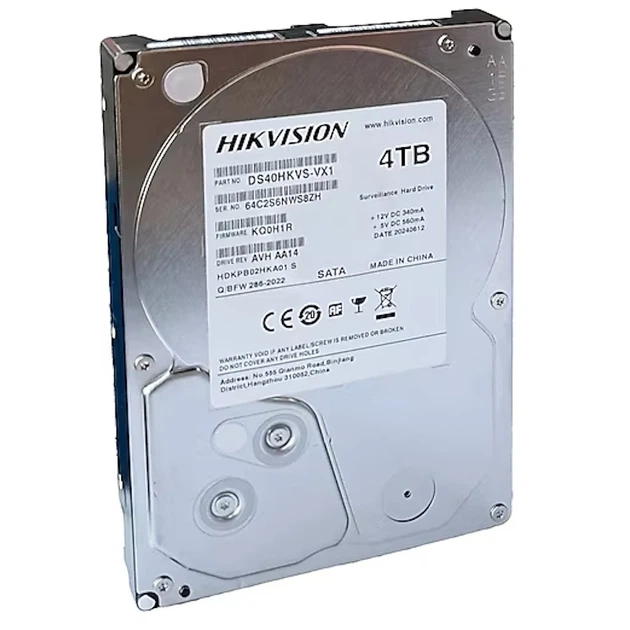Жорсткий диск 3.5" 4TB 128MB Hikvision DS40HKVS VX1 (99 00021708) - изображение 3