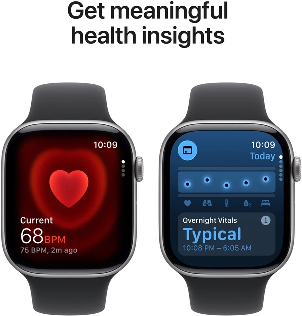 Смарт-годинник Apple Watch Series 11 GPS 46mm Space Grey Aluminium Case with Black Sport Band - M/L (MEV44) - зображення 5