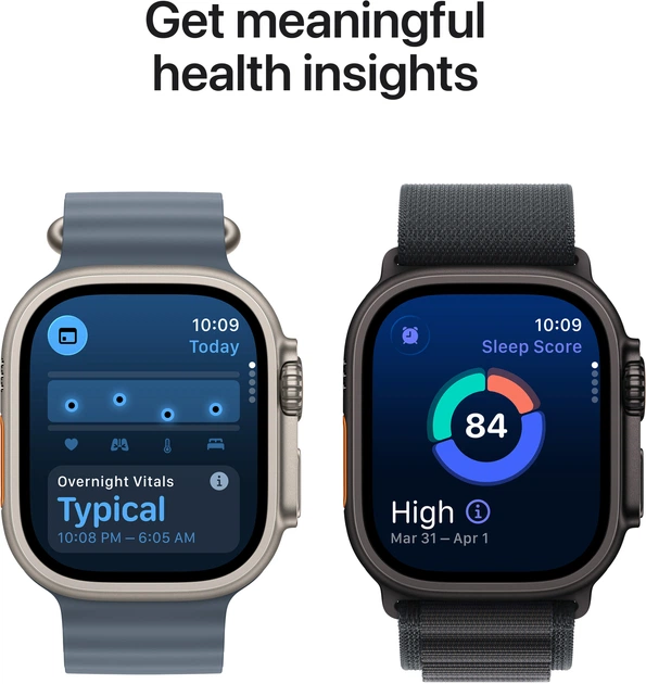 Smartwatch Apple Watch Ultra 3 GPS + Cellular 49mm Black Titanium Case with Black Alpine Loop - L (MF0X4) - obraz 6