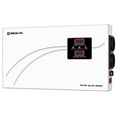 Стабилизатор REAL-EL STAB SLIM-2000, white (EL122400008) - Фото 1 Стабилизатор REAL-EL STAB SLIM-2000, white (EL122400008) - изображение 1