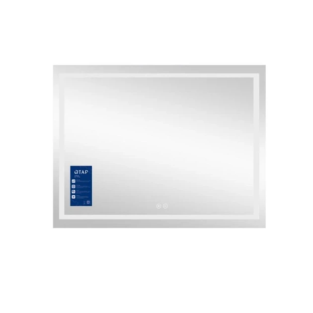 Зеркало Qtap Mideya (MI1) 900х700 с LED-подсветкой Touch, с антизапотеванием, с диммером QT2078NCF9070W - изображение 3