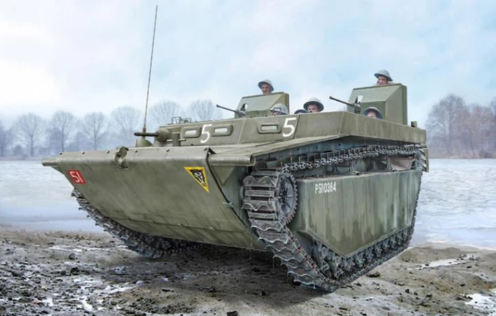 Збірна модель 1:35 бойова машина-амфібія LVT-4 WATER BUFFALO Italeri 6752 - Фото 1 Збірна модель 1:35 бойова машина-амфібія LVT-4 WATER BUFFALO Italeri 6752 - изображение 1