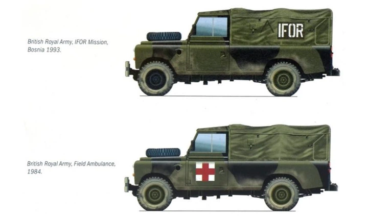 Збірна модель 1:35 позашляховик Land Rover 109’ LWB Italeri 6508 - изображение 4