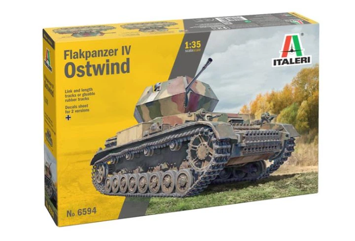 Збірна модель 1:35 самохідна зенітна установка Flakpanzer IV Ostwind Italeri 6594 - Фото 1 Збірна модель 1:35 самохідна зенітна установка Flakpanzer IV Ostwind Italeri 6594 - изображение 1