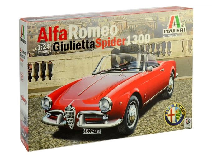 Збірна модель 1:24 автомобіль Alfa Romeo Guiletta Spider 1300 Italeri 3653 - изображение 2