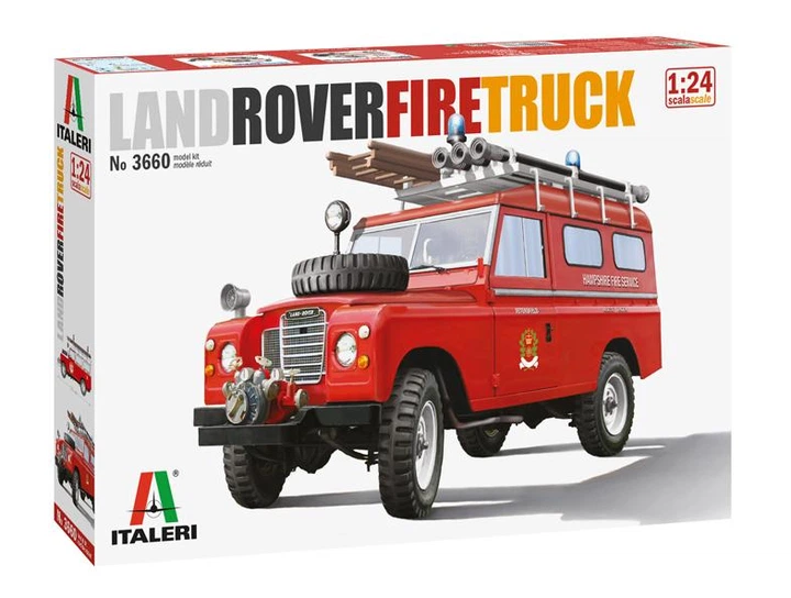 Збірна модель 1:24 автомобіль Land Rover Fire Truck Italeri 3660 - зображення 2
