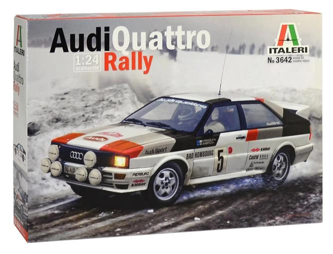 Збірна модель 1:24 автомобіль Audi Quattro Ралі Italeri 3642 - зображення 2