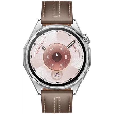 Смарт-годинник Huawei WATCH GT 6 46mm Brown Leather (55020FTW) - изображение 2
