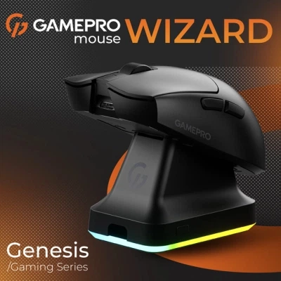 Мишка GamePro Genesis Wizard Wireless/Bluetooth/USB Black (GM160B) - зображення 4