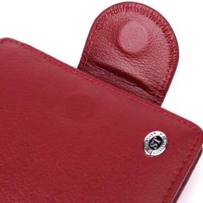 Кошелек ST Leather Из натуральной кожи Бордовый (23071) - Фото 9 Кошелек ST Leather Из натуральной кожи Бордовый (23071) - изображение 9
