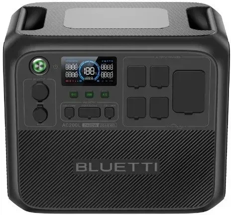 BLUETTI AC200L — портативная электростанция 2400W / 2048Wh LiFePO4, быстрая зарядка, ИБП, солнечная зарядка до 1200W - зображення 3
