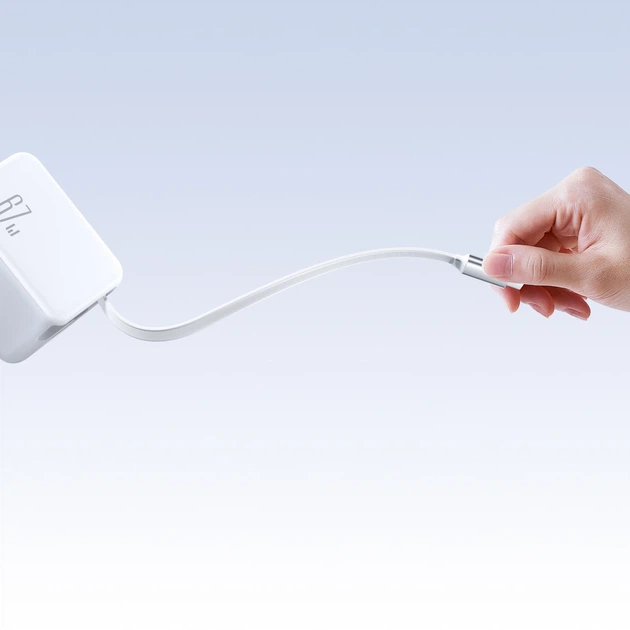 Мережевий зарядний пристрій JOYROOM JR-TCL06 67W GaN USB-C White (6956116771140) - зображення 7