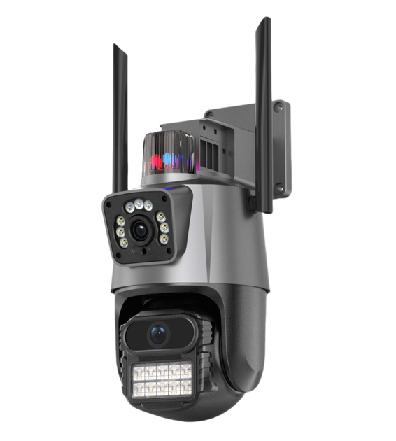 Поворотная уличная 4G камера видеонаблюдения V380-V21 8MP с сиреной и ночным видением 360° обзор - Фото 1 Поворотная уличная 4G камера видеонаблюдения V380-V21 8MP с сиреной и ночным видением 360° обзор - изображение 1