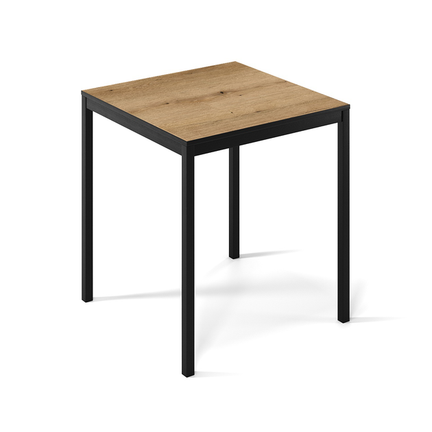 Обеденный стол Brevity Loft mini 670х750х670 Дуб Эвок/Чёрный металл (GATB03100000030) - Фото 1 Обеденный стол Brevity Loft mini 670х750х670 Дуб Эвок/Чёрный металл (GATB03100000030) - изображение 1