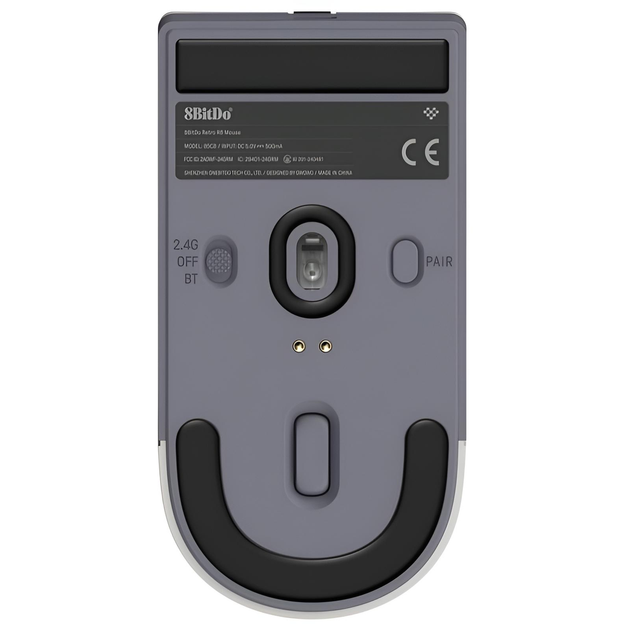 Мышь 8BitDo Retro R8 с зарядной док-станцией, 26000 DPI, с частотой опроса 4K, микропереключателями Kailh Sword GM X - N Edition - изображение 5