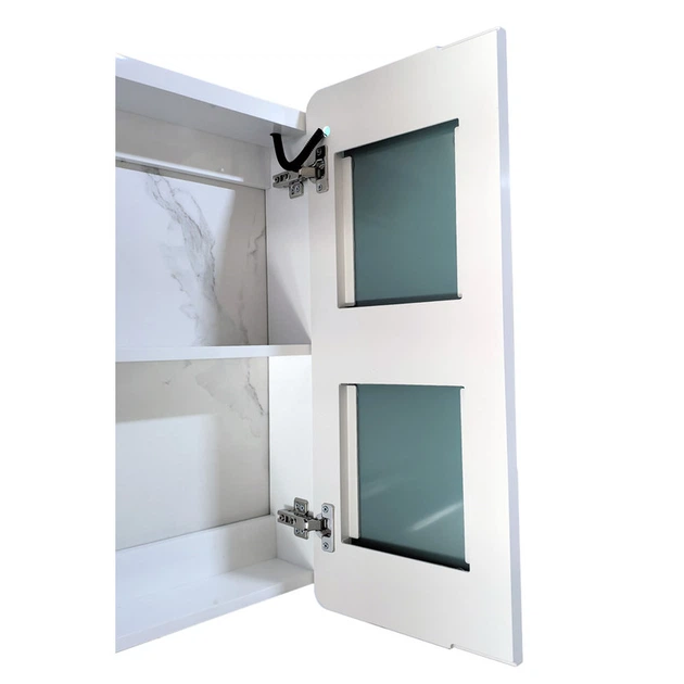 Зеркальный шкафчик Mixxus Premium Olivary CM01-70x70x13 с LED Touch, диммером, регулятором яркости (MI8295) - изображение 4