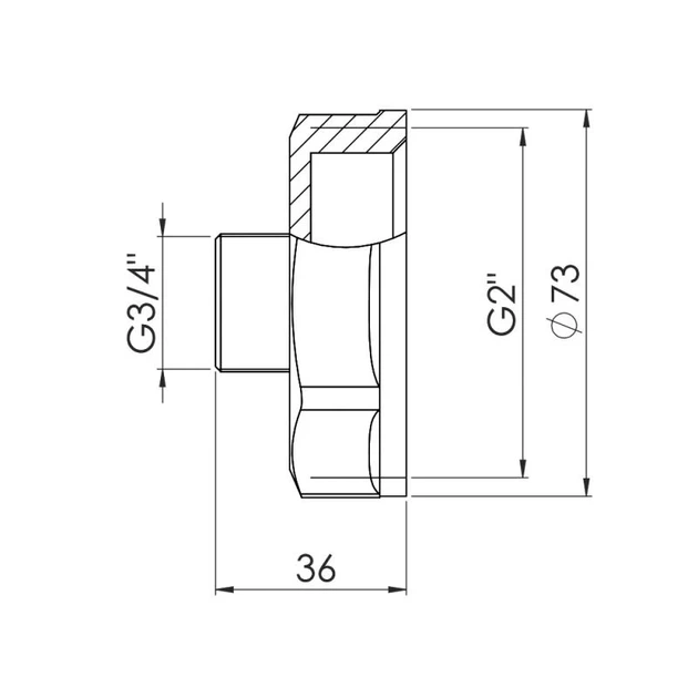 Перехід Thermo Alliance Forte 2"х3/4" ВЗ SF3605020 - зображення 2
