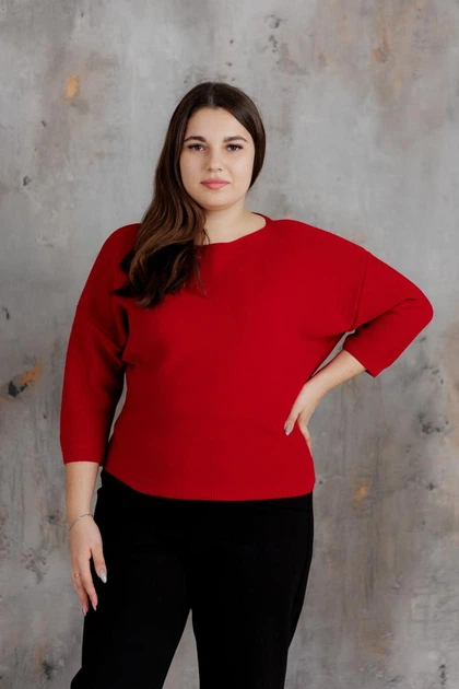 Джемпер Селеста ART KNIT червоний, L-XL 043018 - Фото 10 Джемпер Селеста ART KNIT червоний, L-XL 043018 - зображення 10