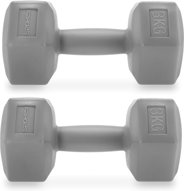 Гантелі вінілові Spokey MONSTER 2 x 3 кг - изображение 3