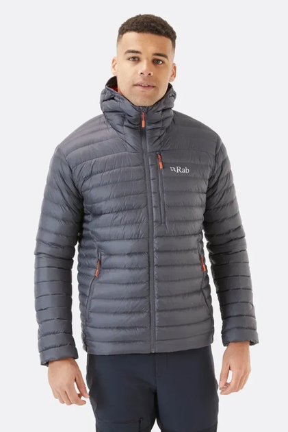 Куртка мужская зимняя Rab Microlight Alpine Jacket, Graphene, S (RB QDB-12-GRH-SML) - изображение 2