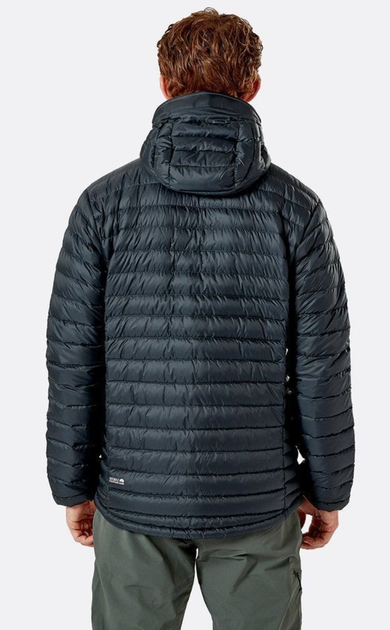 Куртка чоловіча зимова Rab Microlight Alpine Jacket, Beluga, S (RB QDB-12-BE-S) - Фото 2 Куртка чоловіча зимова Rab Microlight Alpine Jacket, Beluga, S (RB QDB-12-BE-S) - зображення 2