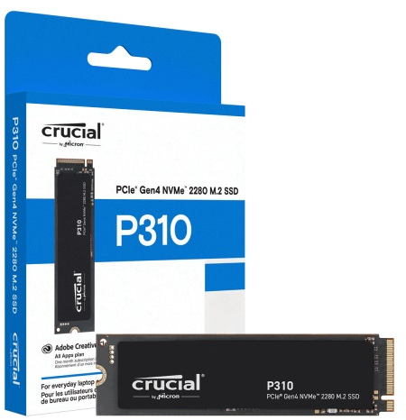 Твердотельный накопитель SSD 2Tb Crucial P310 PCI-E 4.0 x4 7100 / 6000 МБ/с (CT2000P310SSD8) - Фото 2 Твердотельный накопитель SSD 2Tb Crucial P310 PCI-E 4.0 x4 7100 / 6000 МБ/с (CT2000P310SSD8) - изображение 2
