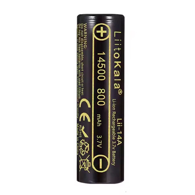 Акумулятор LiitoKala Li-ion 14500 800mAh, Lii-14A - Фото 1 Акумулятор LiitoKala Li-ion 14500 800mAh, Lii-14A - изображение 1